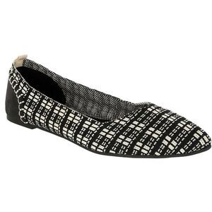 MIA Black and White Women's Flats